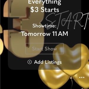 Live tomorrow at 11am EST. $3 starts on everything!!!